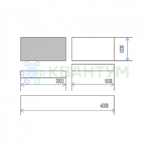 Рельсовая система с передвижными досками PolyGlide Doors 1.1 1200 (2-х досочная)